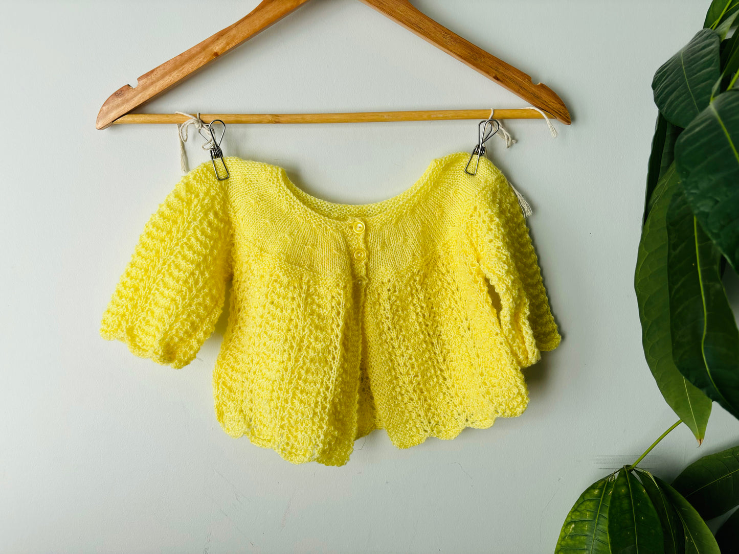 The Scolloped Yellow Knit (Size 1)