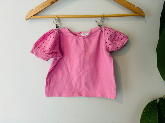 The Pink Puff Sleeve (Size 3m)