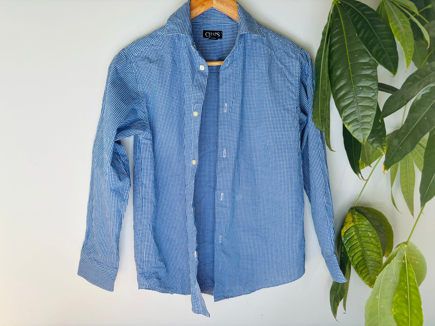 The Chaps Blue Check Shirt (Size 10)