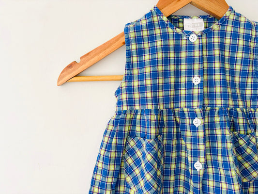 The Vintage Gingham Dress (Size 6m)