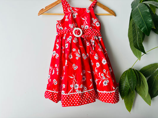 The Red Retro Dress (Size 4)