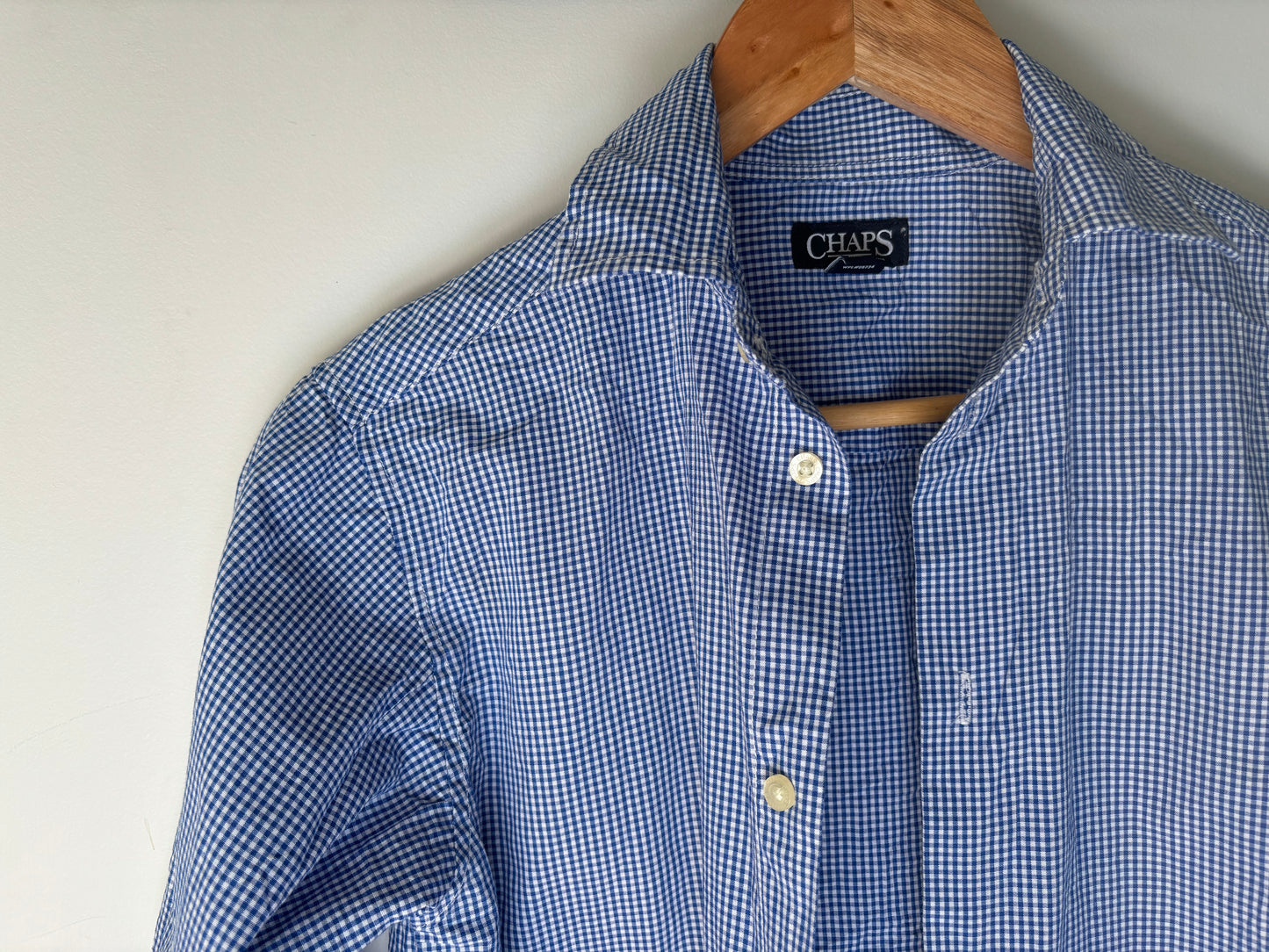 The Chaps Blue Check Shirt (Size 10)