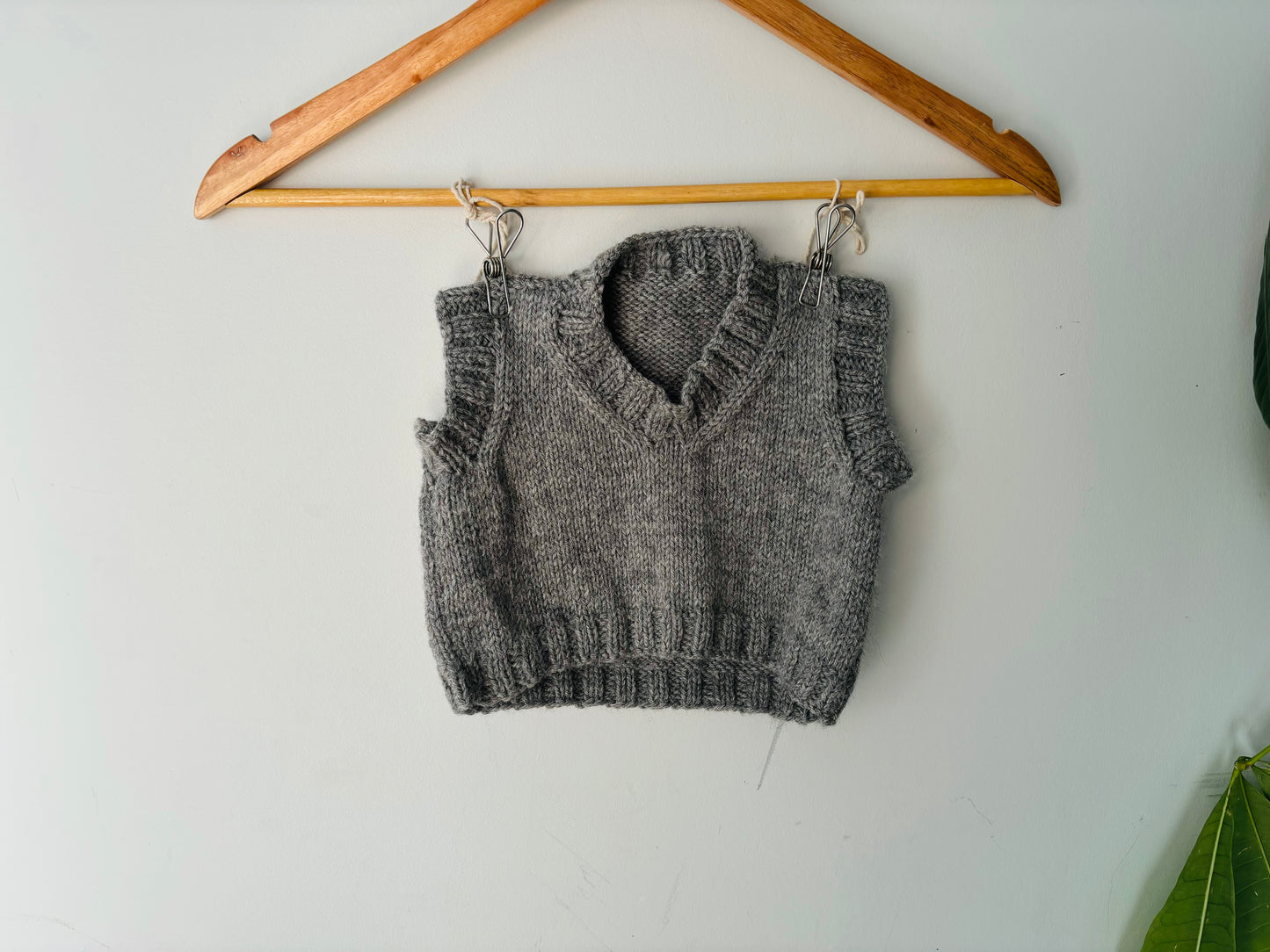 The Lil Grey Vest (Size 3m)