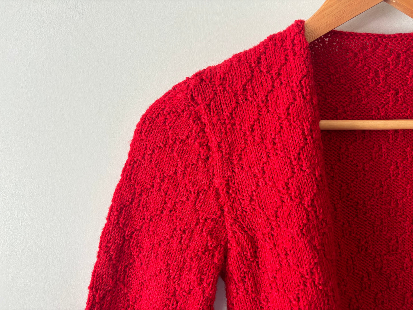 The Ruby Red Cardigan (Size 8)