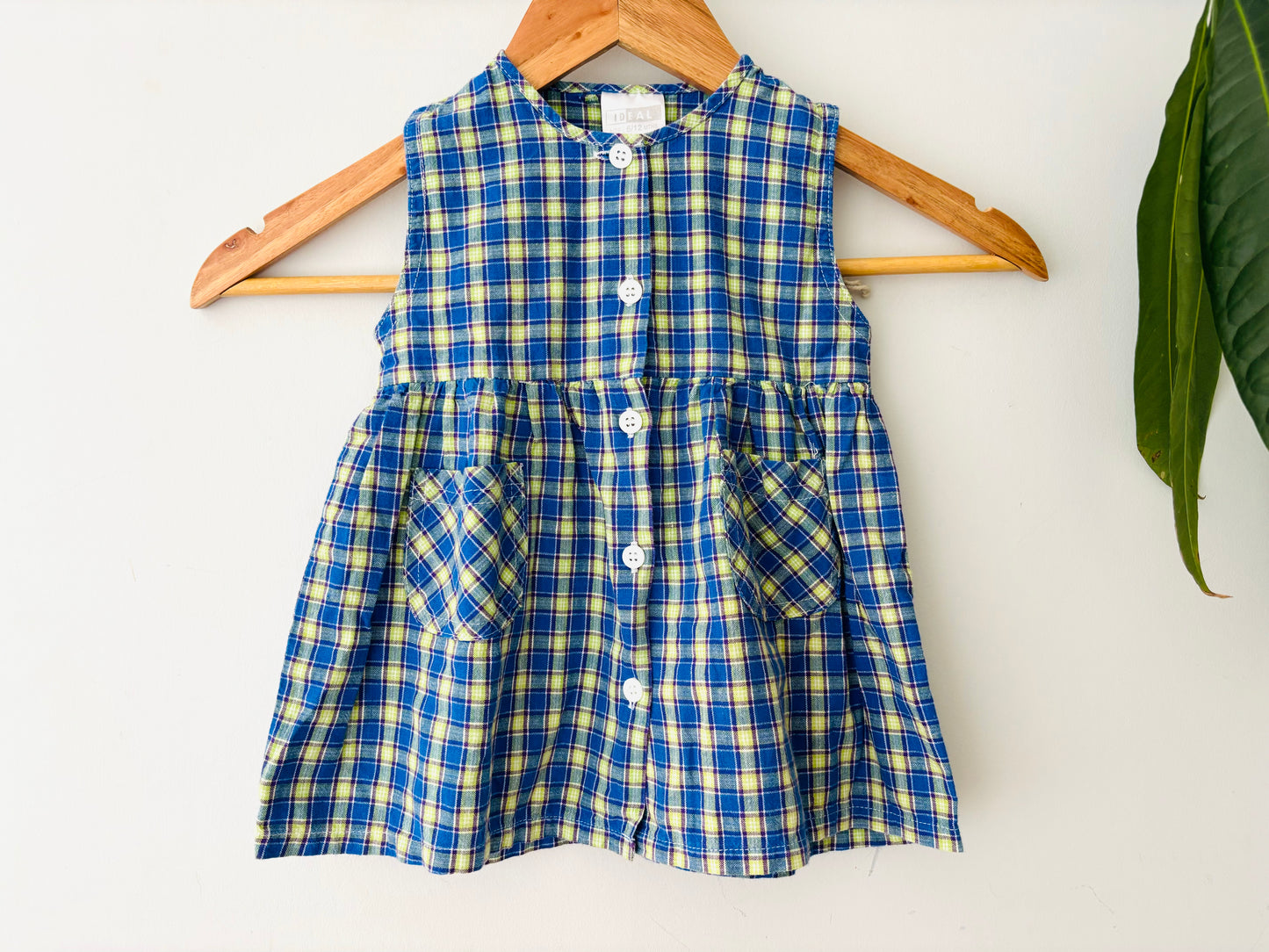 The Vintage Gingham Dress (Size 6m)